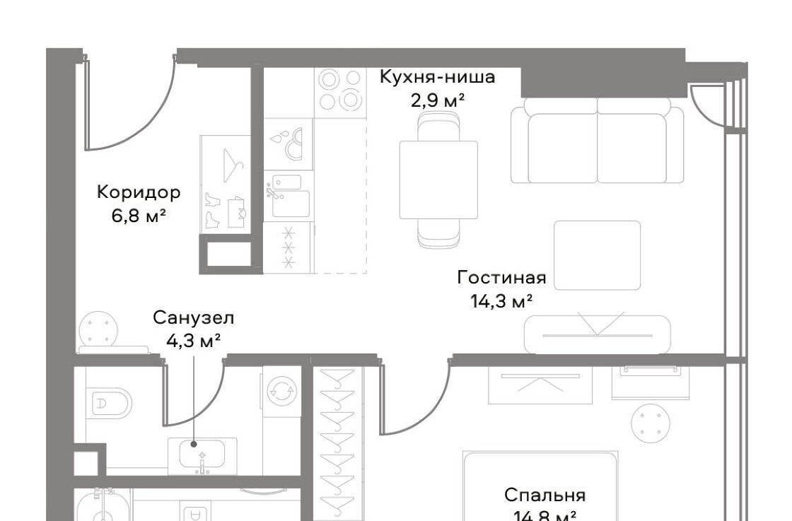 квартира г Москва метро Белорусская пр-кт Ленинградский 8 фото 2