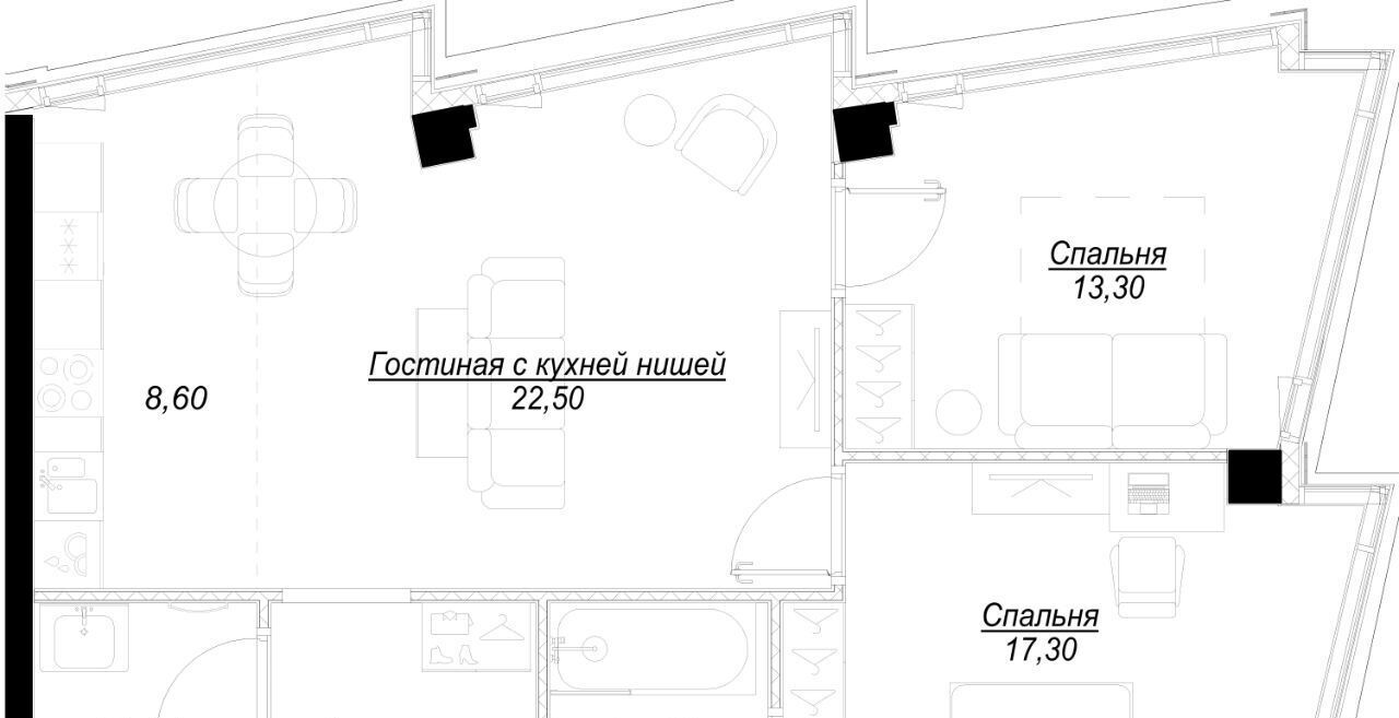 квартира г Москва метро Спортивная 1-й Сетуньский проезд, вл 6 фото 1