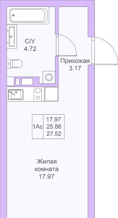 квартира г Казань метро Горки Светлая Долина жилой комплекс фото 4