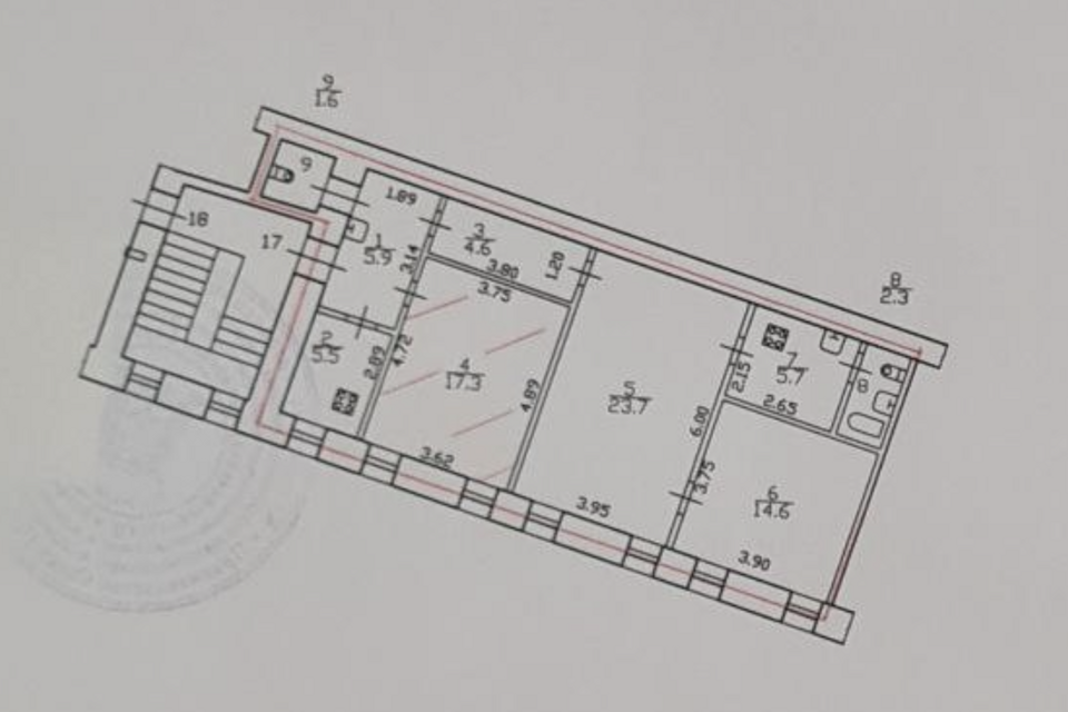 комната г Санкт-Петербург пр-кт Рижский 35 Адмиралтейский район фото 10