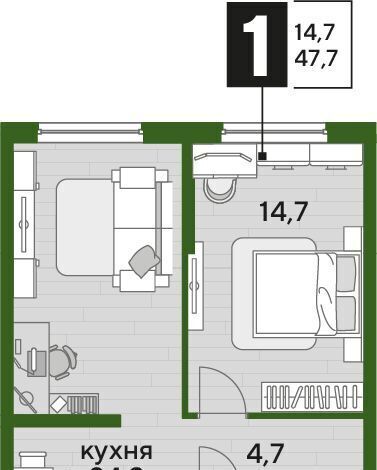 квартира г Краснодар р-н Прикубанский ул им. Анны Ахматовой фото 1