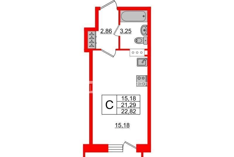 квартира г Санкт-Петербург метро Комендантский Проспект ул Планерная 87к/1 фото 8