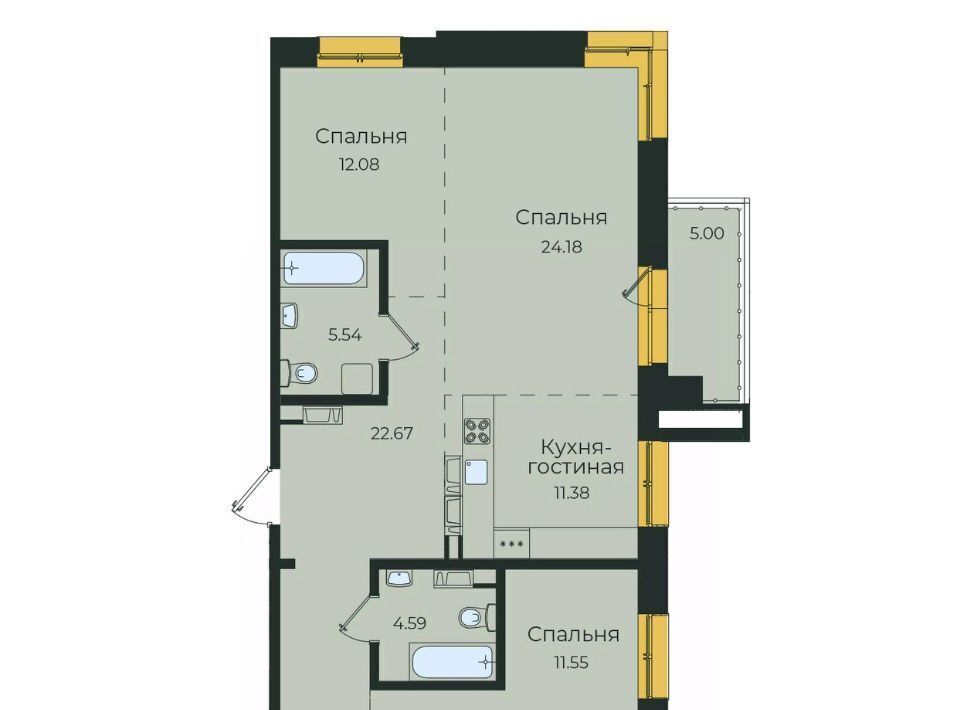 квартира г Иркутск р-н Октябрьский ул Пискунова 134 фото 1