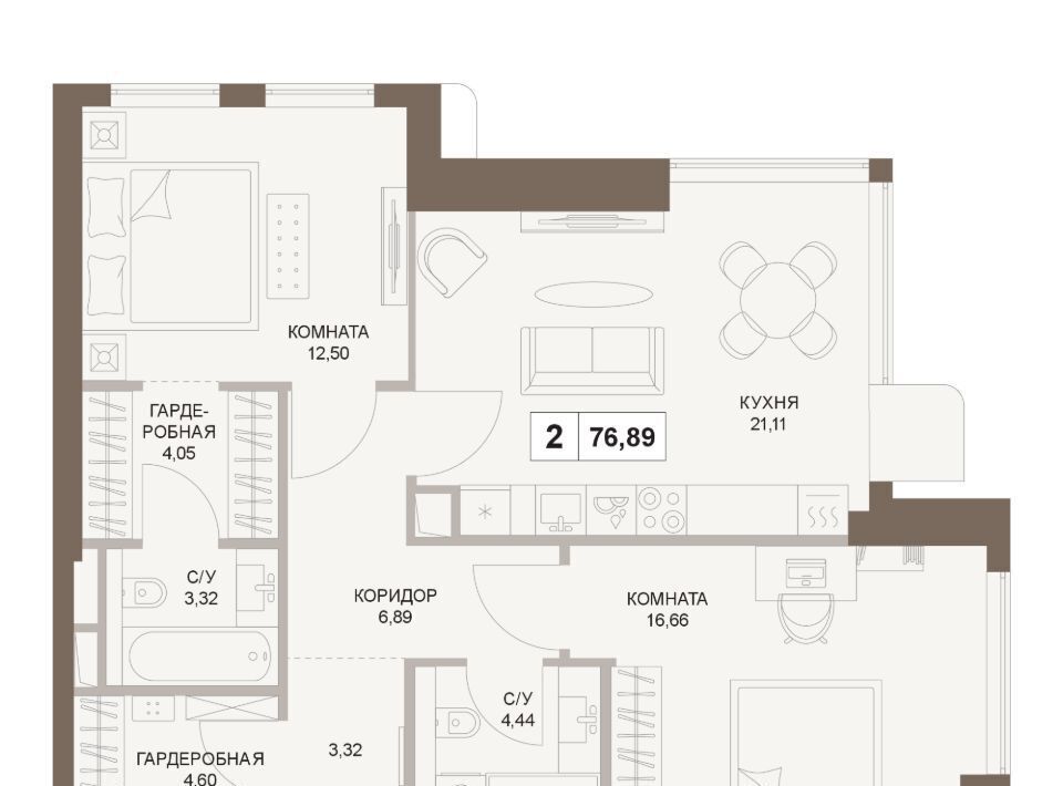 квартира г Москва метро Площадь Гагарина 5-й Донской проезд, вл 21к 6 фото 1