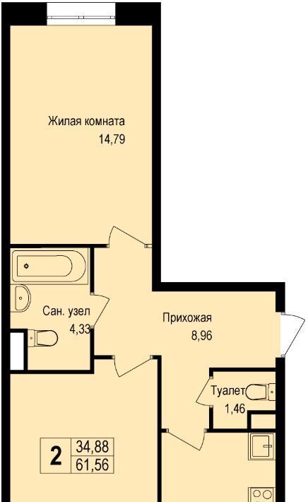 квартира г Подольск д Борисовка ул Рахманинова 13 Силикатная фото 1