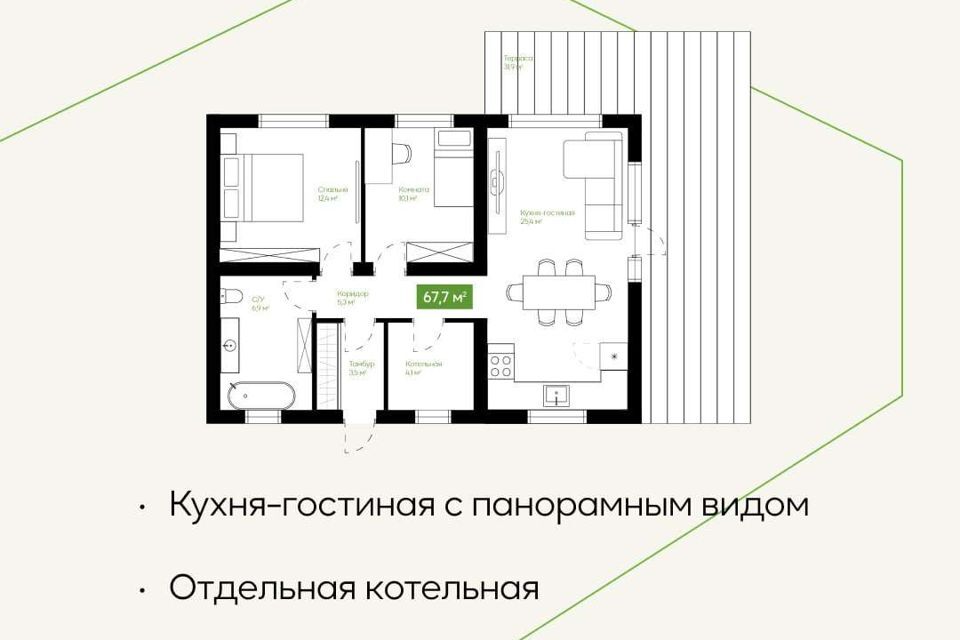 дом р-н Новосибирский с Плотниково коттеджный посёлок Сердце Сибири фото 2