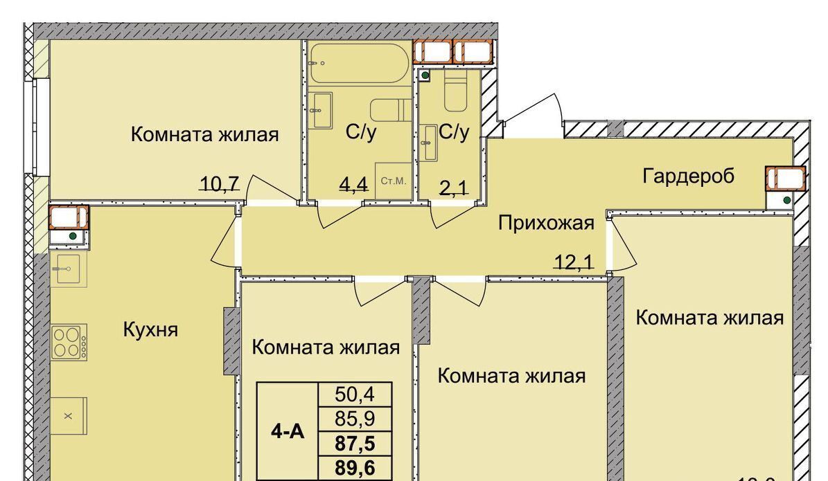 квартира г Нижний Новгород Горьковская ул 1-я Оранжерейная 24а фото 1