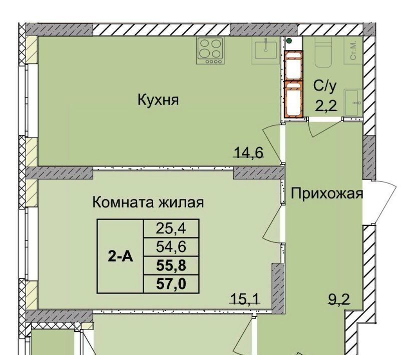 квартира г Нижний Новгород Горьковская ул 1-я Оранжерейная 24а фото 1
