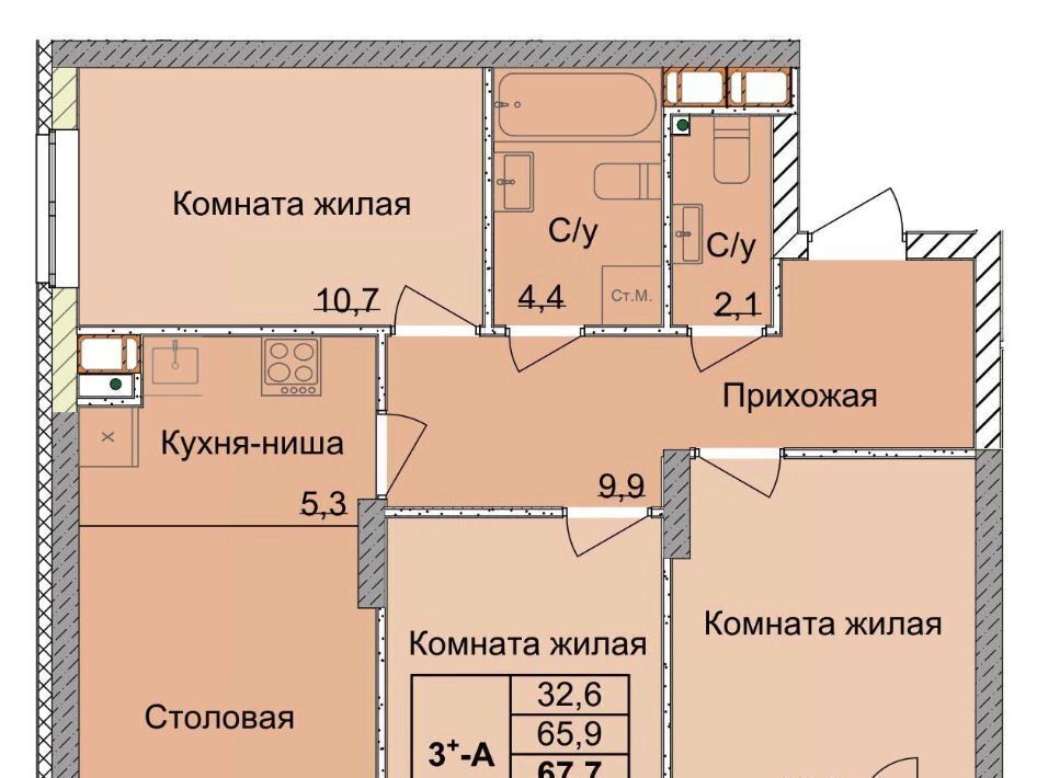 квартира г Нижний Новгород Горьковская ул 1-я Оранжерейная 24а фото 1