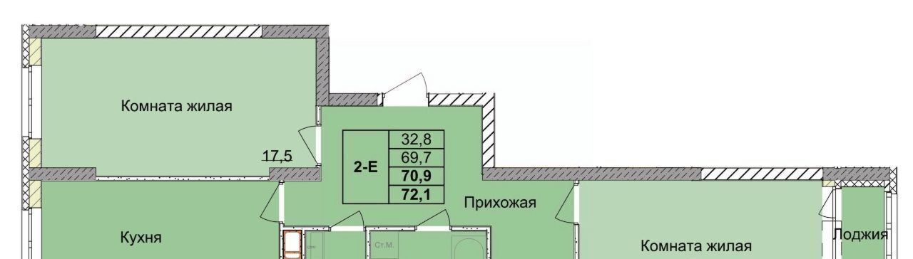 квартира г Нижний Новгород Горьковская ул 1-я Оранжерейная 24а фото 1