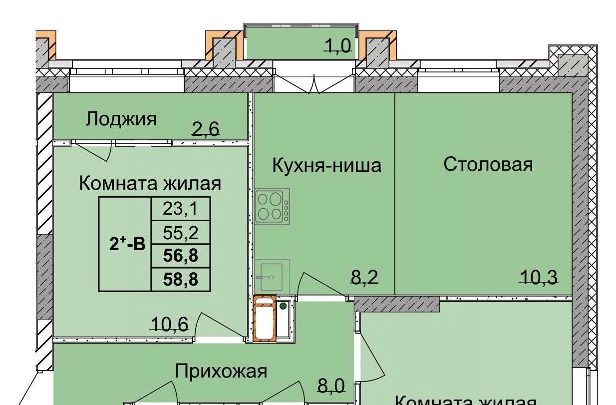 квартира г Нижний Новгород Горьковская ул 1-я Оранжерейная 24а фото 1