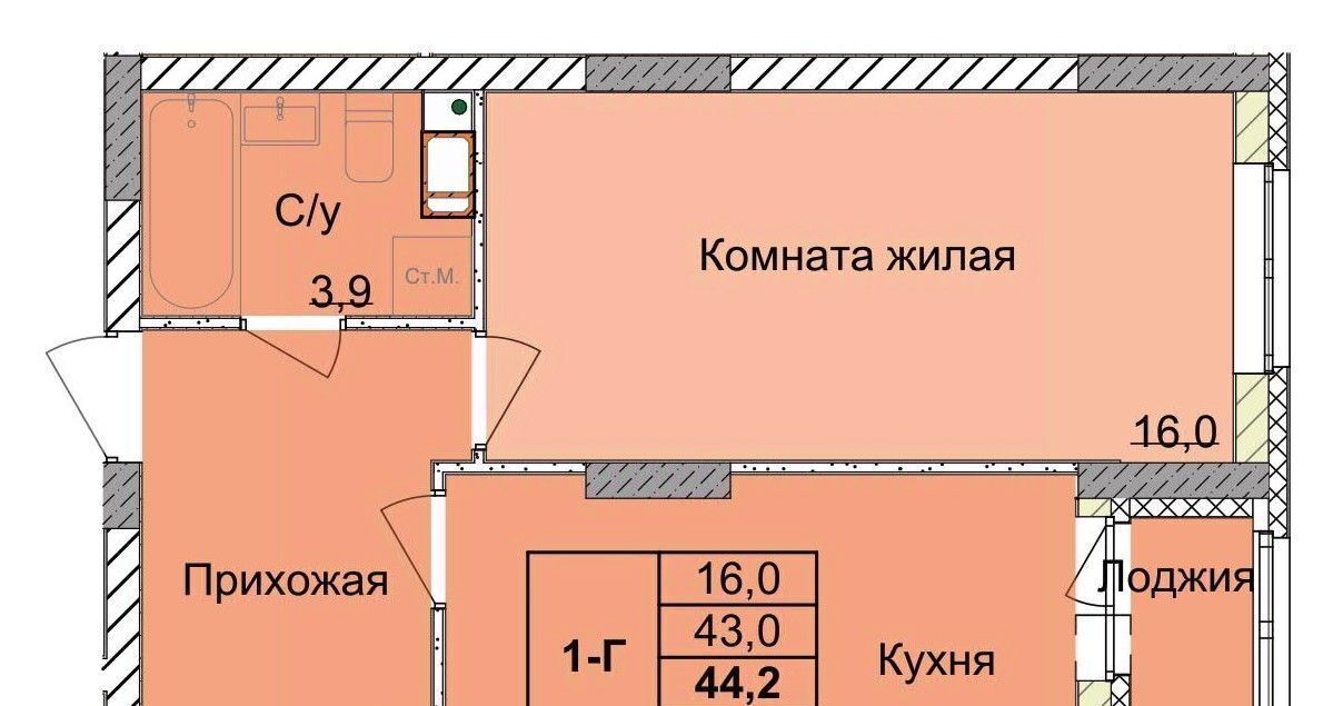 квартира г Нижний Новгород Горьковская ул 1-я Оранжерейная 24а фото 1