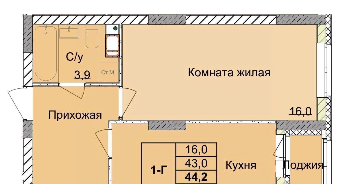 квартира г Нижний Новгород Горьковская ул 1-я Оранжерейная 24а фото 1