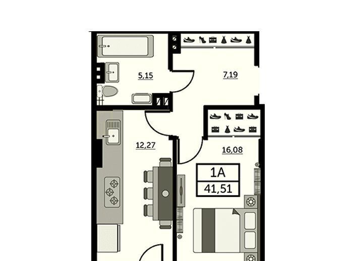 квартира г Ростов-на-Дону р-н Кировский ул Красноармейская 157в/83с 2 фото 1