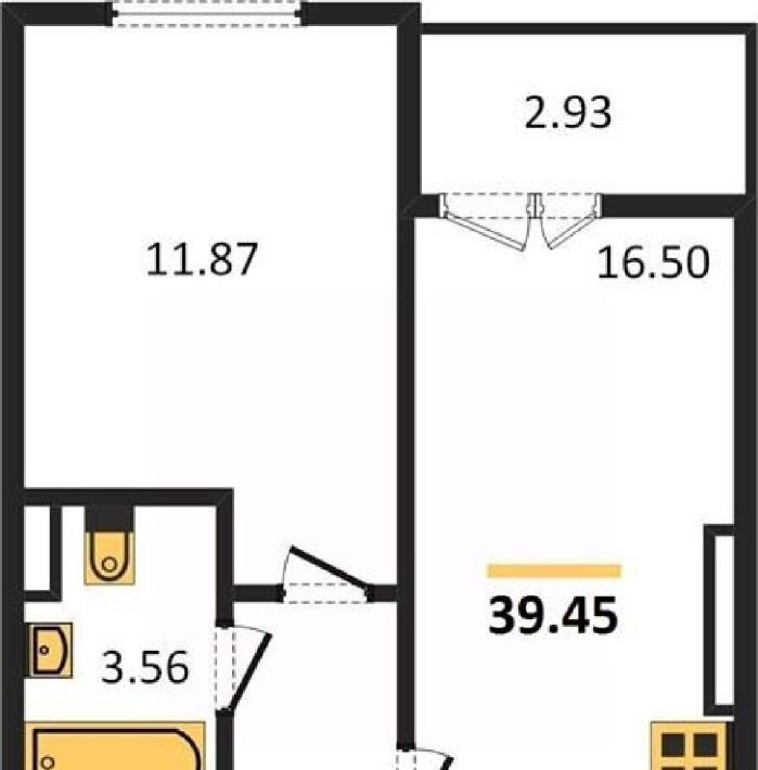 квартира г Калининград р-н Московский ул Батальная 104 фото 11