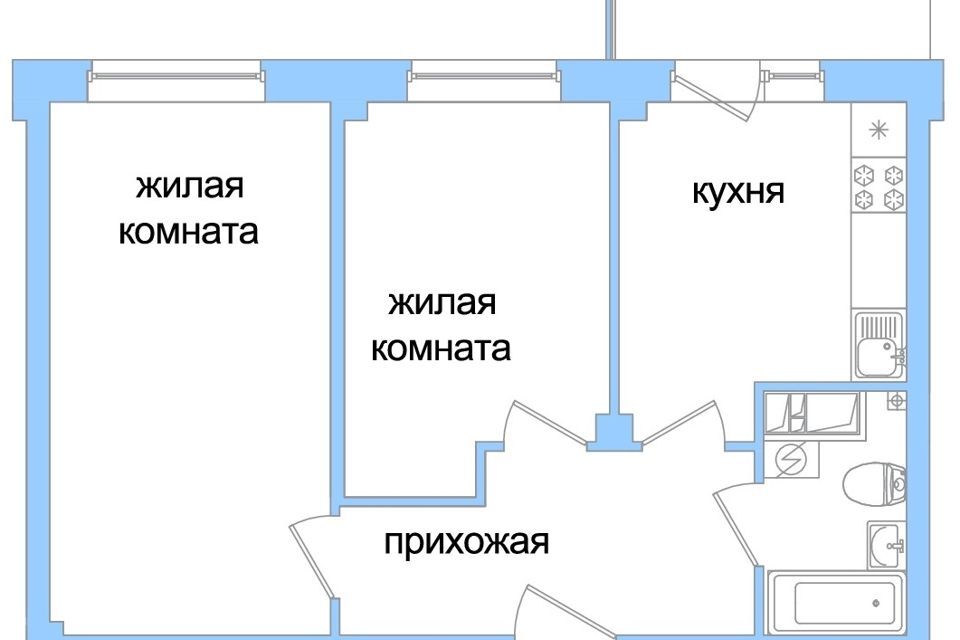 квартира р-н Псковский д Борисовичи ул Балтийская 17а фото 1