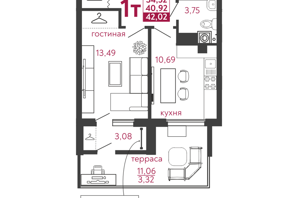 квартира г Пенза ул Высокая 14 городской округ Пенза фото 2