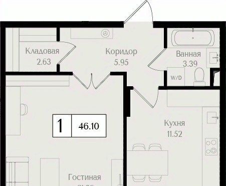 квартира г Москва метро Преображенская площадь ЖК «Преображенская площадь» площадь фото 1