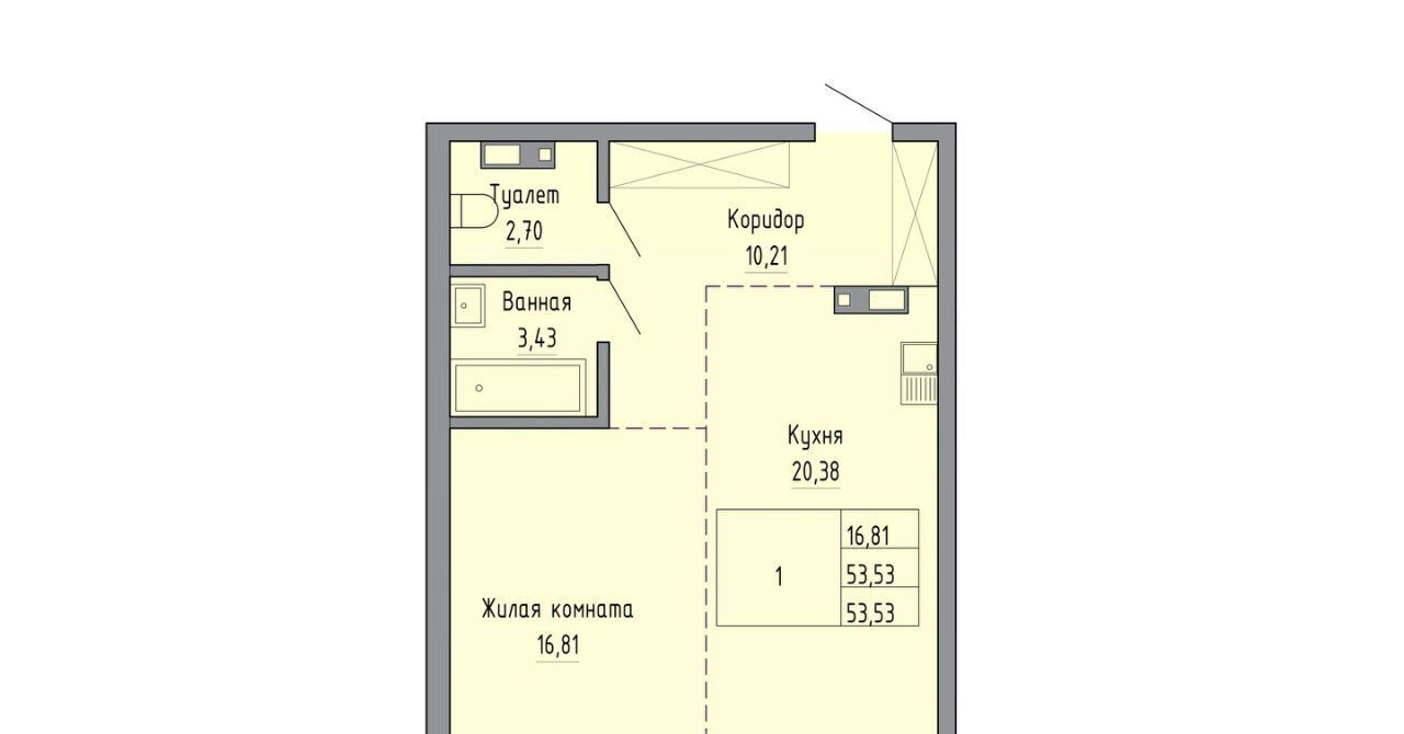 квартира г Хабаровск р-н Индустриальный ул Шеронова 20 фото 1