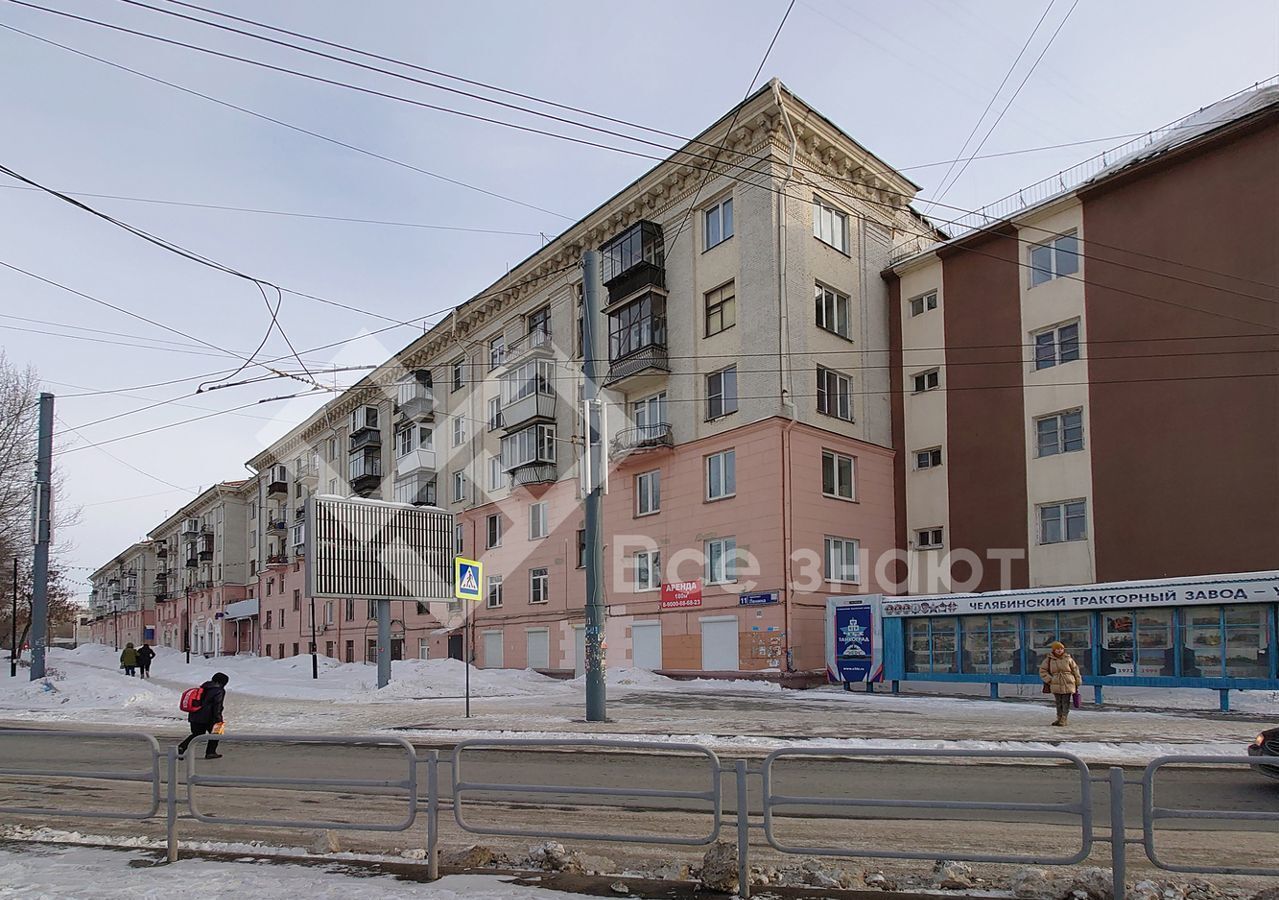 квартира г Челябинск р-н Тракторозаводский пр-кт Ленина 11б фото 22