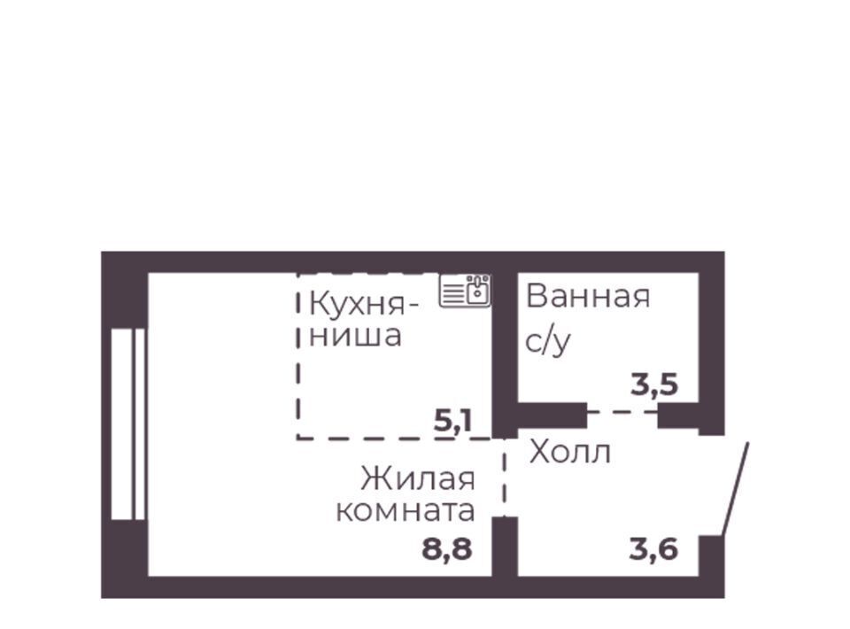 квартира г Челябинск р-н Тракторозаводский ЖК Ленина 4 фото 1