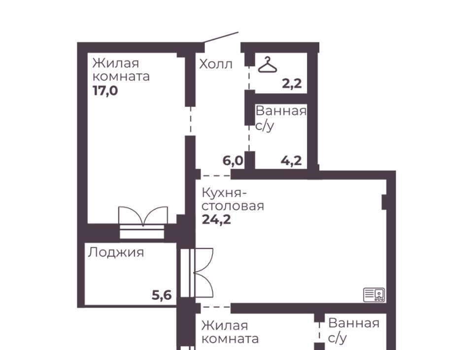 квартира г Челябинск р-н Тракторозаводский ЖК Ленина 4 фото 1