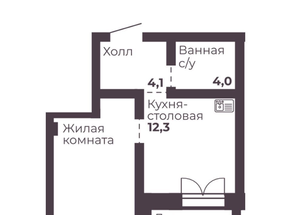 квартира г Челябинск р-н Тракторозаводский ЖК Ленина 4 фото 1