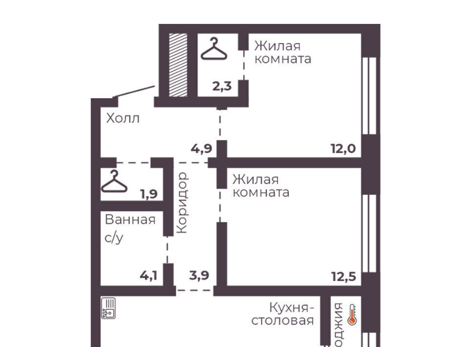 квартира г Челябинск р-н Тракторозаводский ЖК Ленина 4 фото 1