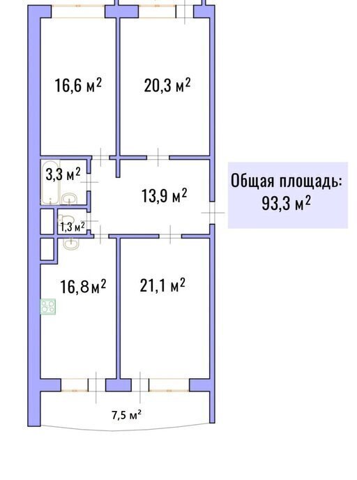 квартира г Санкт-Петербург Черная Речка ул Торжковская 13к/1 фото 21