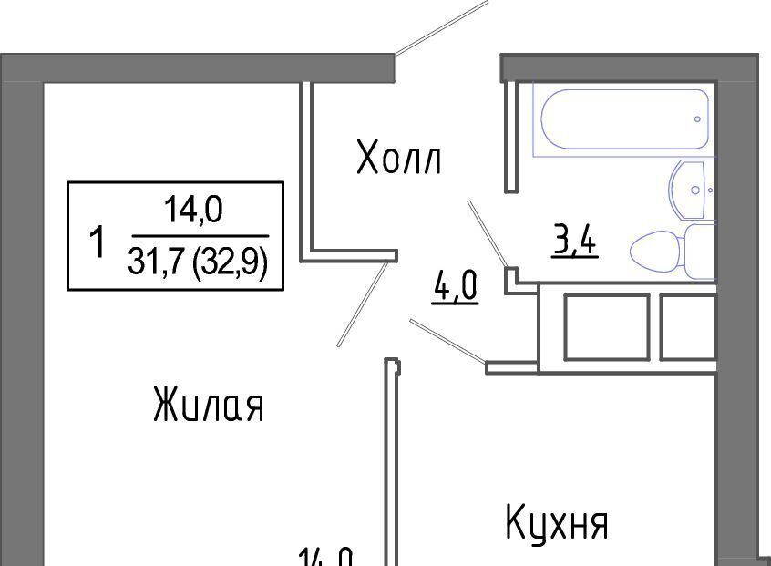 квартира городской округ Красногорск д Сабурово Нахабино, За Митино жилой комплекс, к 17 фото 1