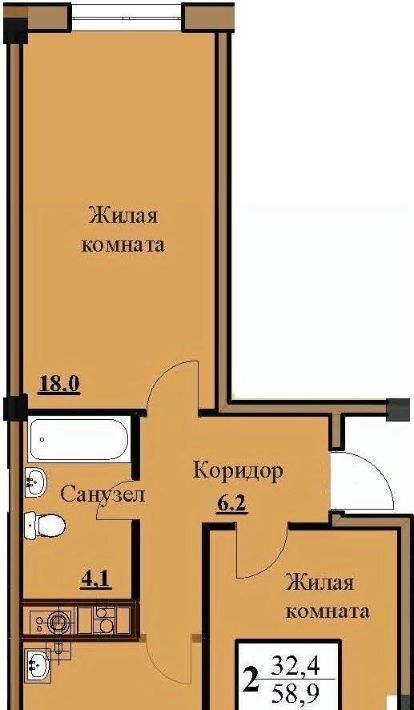 квартира г Ессентуки Микрорайон Северный фото 1
