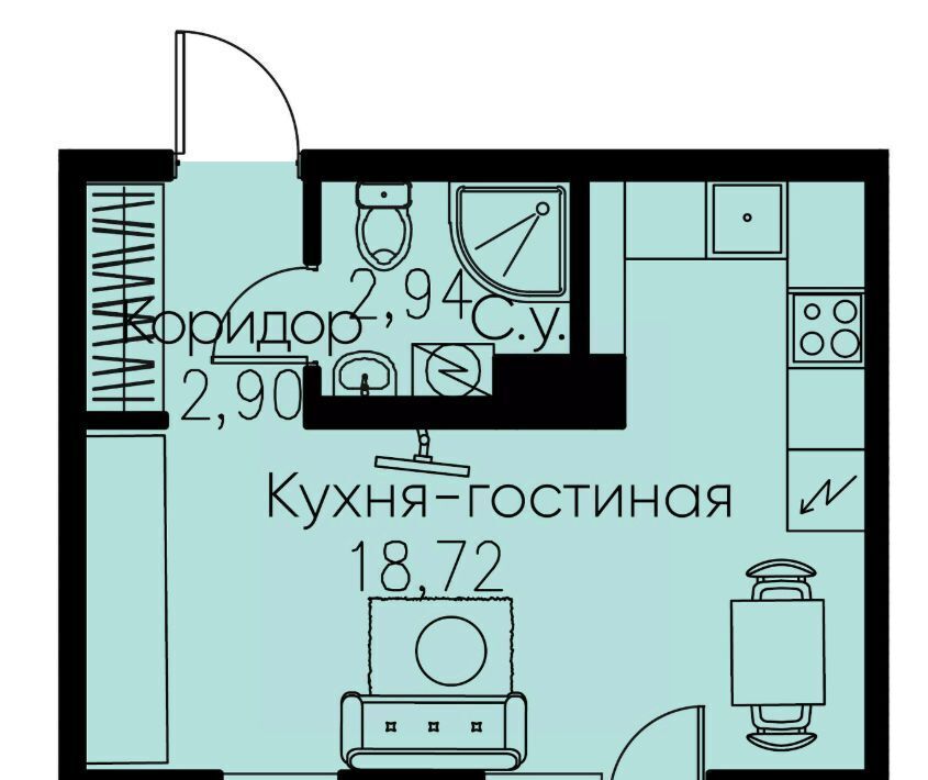 квартира р-н Всеволожский г Кудрово пр-кт Строителей 1к/1 Улица Дыбенко, Заневское городское поселение фото 1