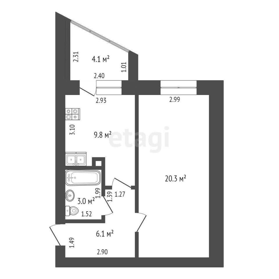 квартира г Якутск мкр Ильинка 1/5 фото 11