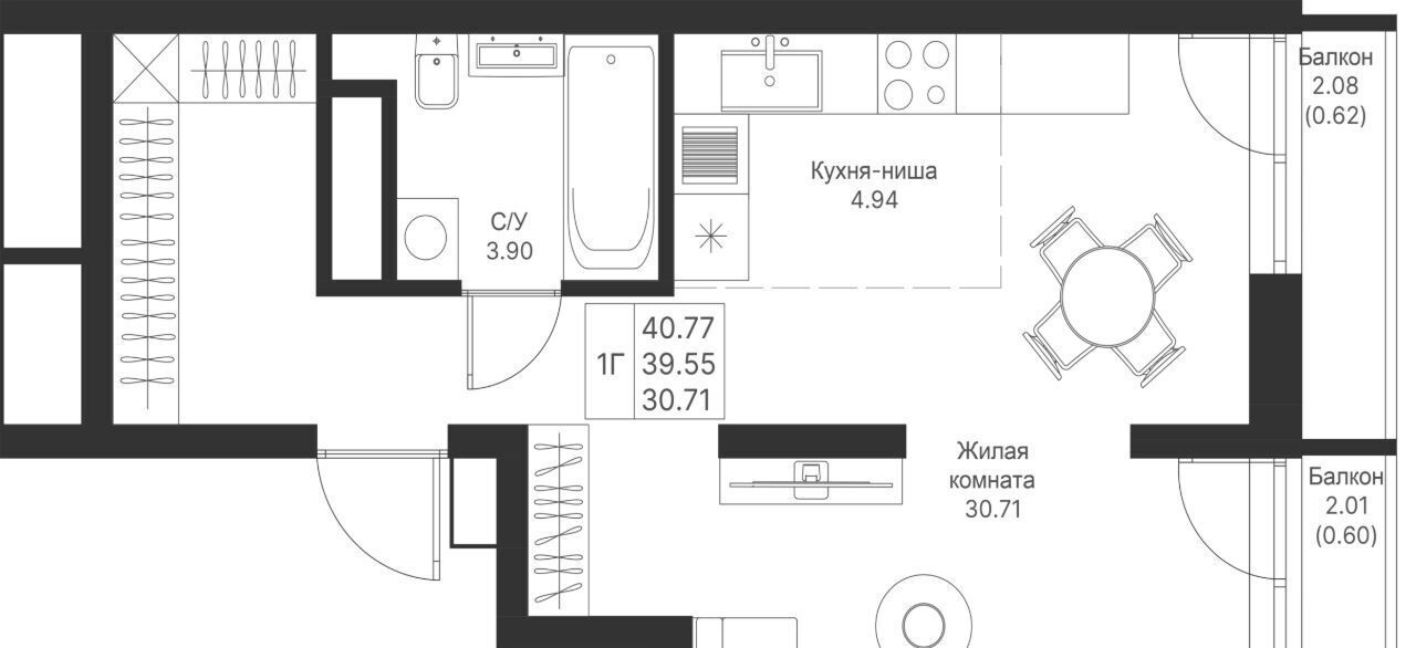 квартира г Казань метро Горки ПК 14, Мой Ритм жилой комплекс фото 1