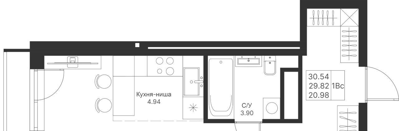 квартира г Казань метро Горки ЖК «Мой ритм» фото 1