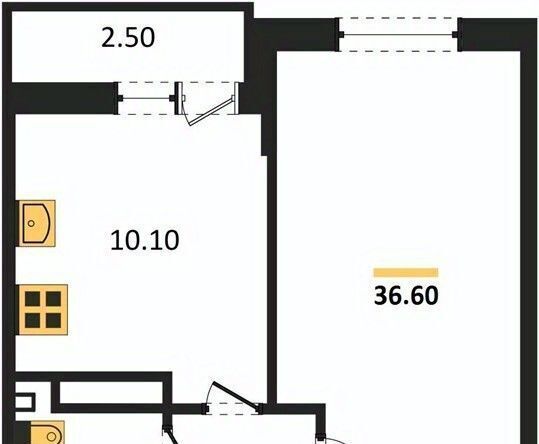 квартира г Краснодар р-н Прикубанский ул им. лётчика Позднякова 2к/17 фото 1