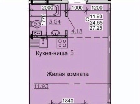 квартира г Барнаул р-н Октябрьский ул Союза Республик 11а фото 1