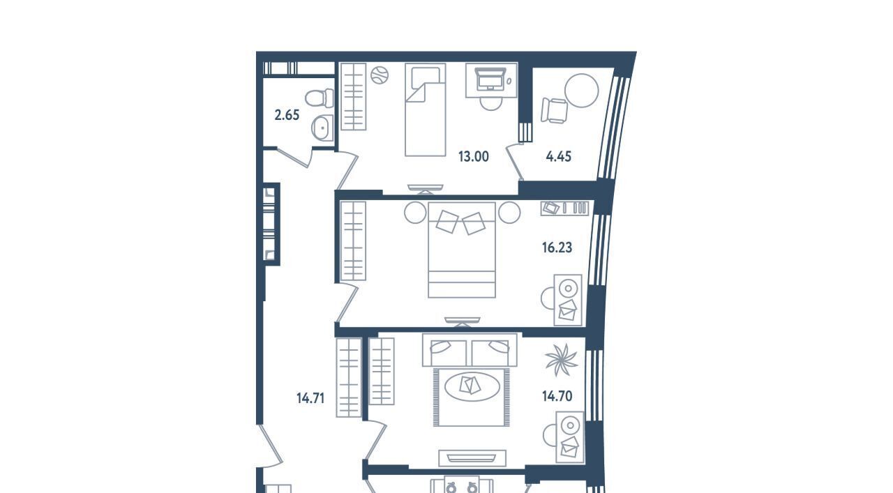 квартира г Сестрорецк дор Таможенная 1с/4 Беговая, 11к фото 1