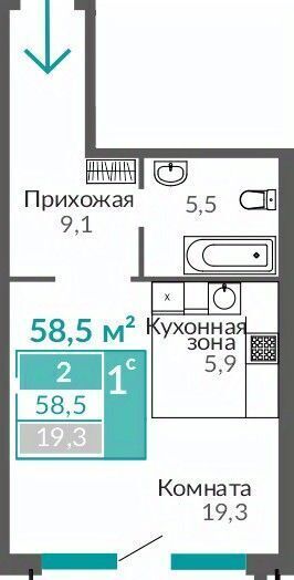 квартира г Евпатория ул Симферопольская 2х фото 1