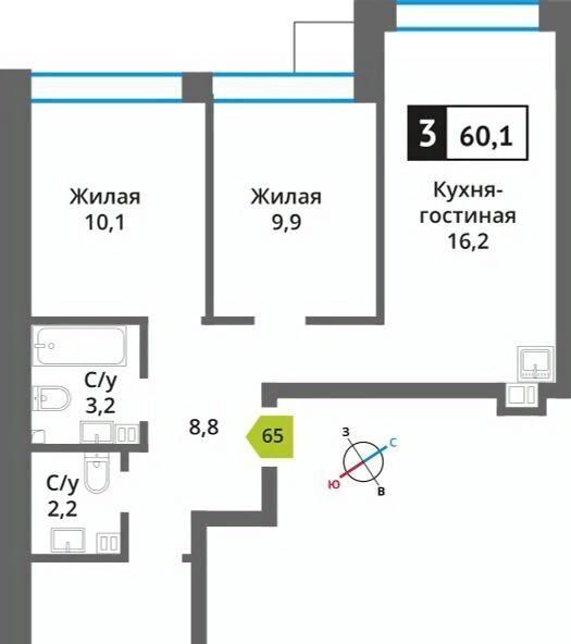 квартира г Красногорск мкр Опалиха Никольский Квартал Отрада жилой комплекс, Аникеевка фото 1