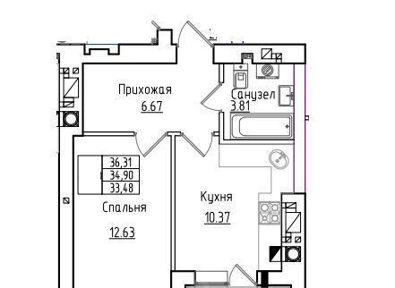 квартира г Калининград р-н Ленинградский ул Согласия 53б фото 1