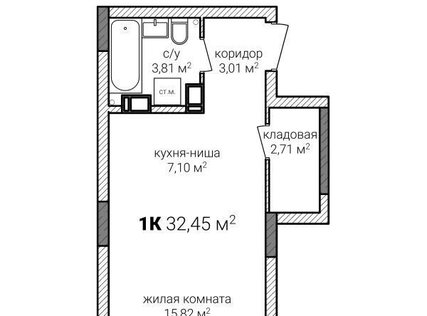 квартира г Нижний Новгород Горьковская ЖК Зенит-2 фото 1