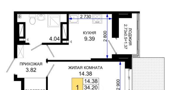 квартира г Ростов-на-Дону р-н Октябрьский пер Нефтекачка ЖК «Октябрь Парк» фото 1