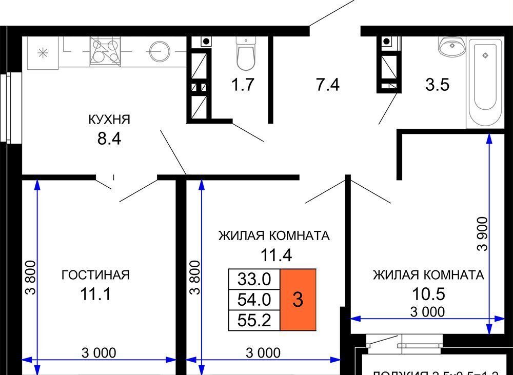 квартира г Краснодар р-н Прикубанский фото 1