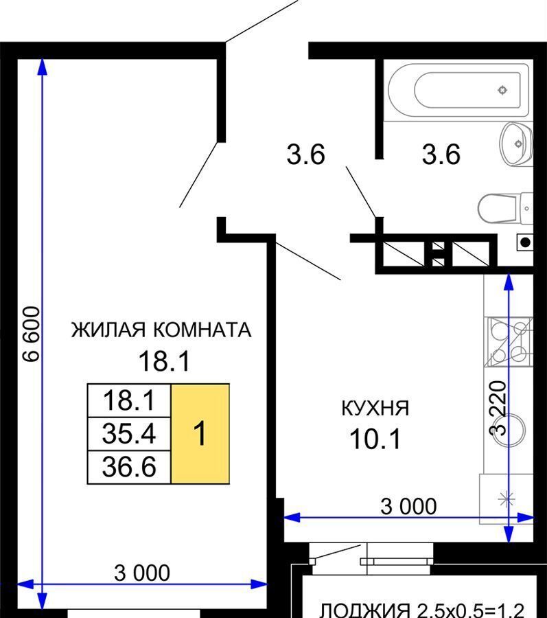 квартира г Краснодар р-н Прикубанский фото 1