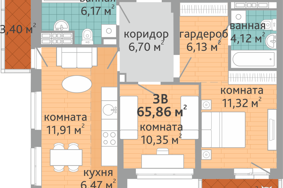 квартира г Екатеринбург ул Коперника Екатеринбург, муниципальное образование фото 1