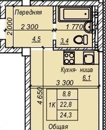 квартира г Новосибирск р-н Кировский Затулинский ул Зорге 277 жилмассив фото 1