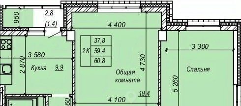 квартира г Новосибирск р-н Кировский Затулинский ул Зорге 277 жилмассив фото 1