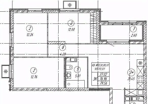 квартира г Тольятти р-н Автозаводский ЖК «Автограф» 18А кв-л фото 1