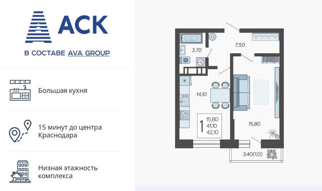 р-н Прикубанский микрорайон 9-й километр ул Ярославская 115/4 фото